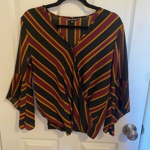 Unique Spectrum Multicolor Striped Blouse